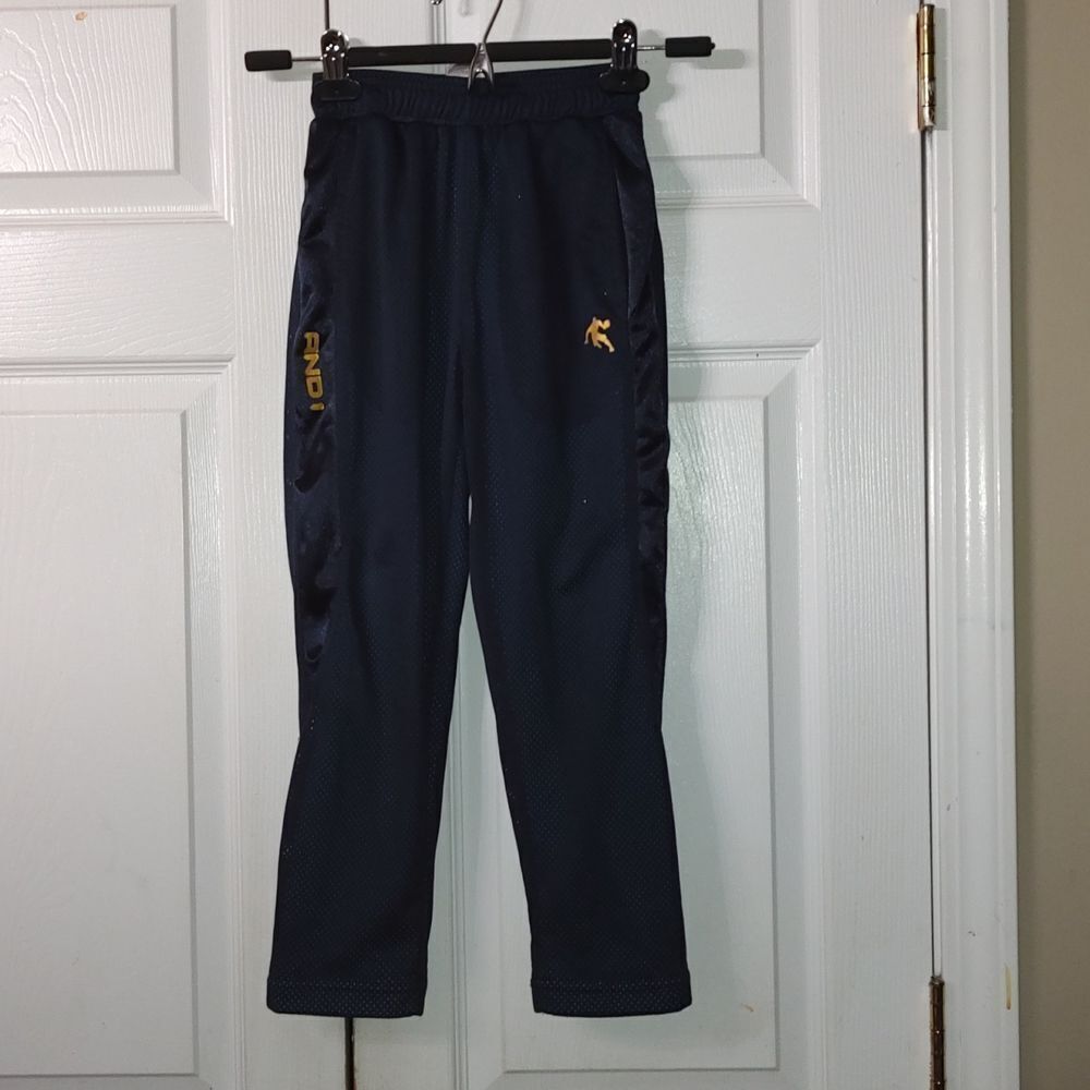 And1 navy blue boys track pants  Sz S (6/7)